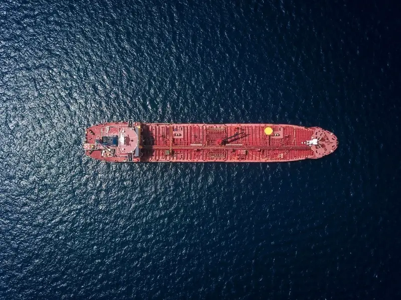 Freight Ship in the ocean