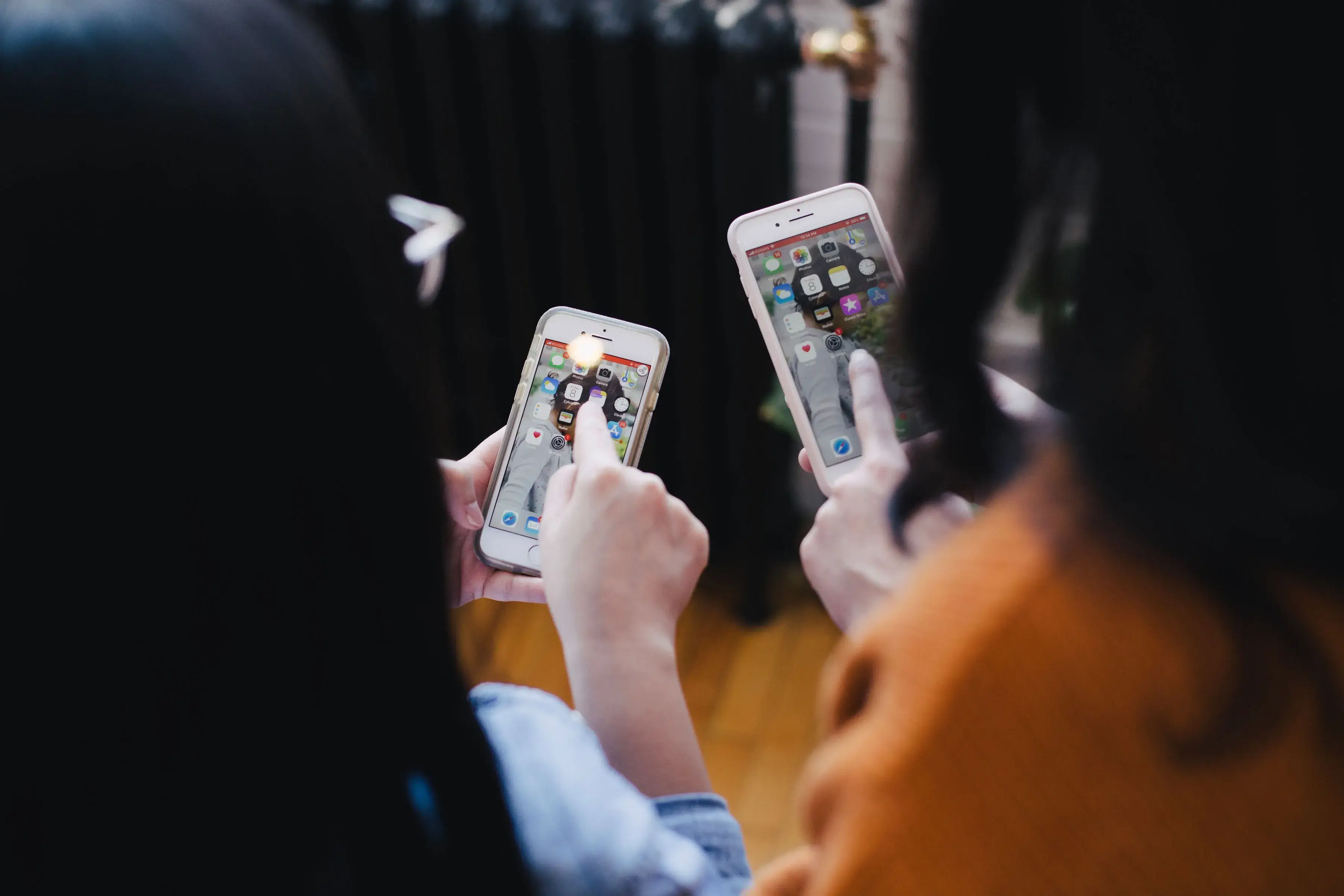 People using a mobile phone